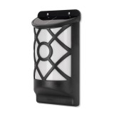 Lampa solara de perete/gard 36x LED WW efect flacara 18cm Entac