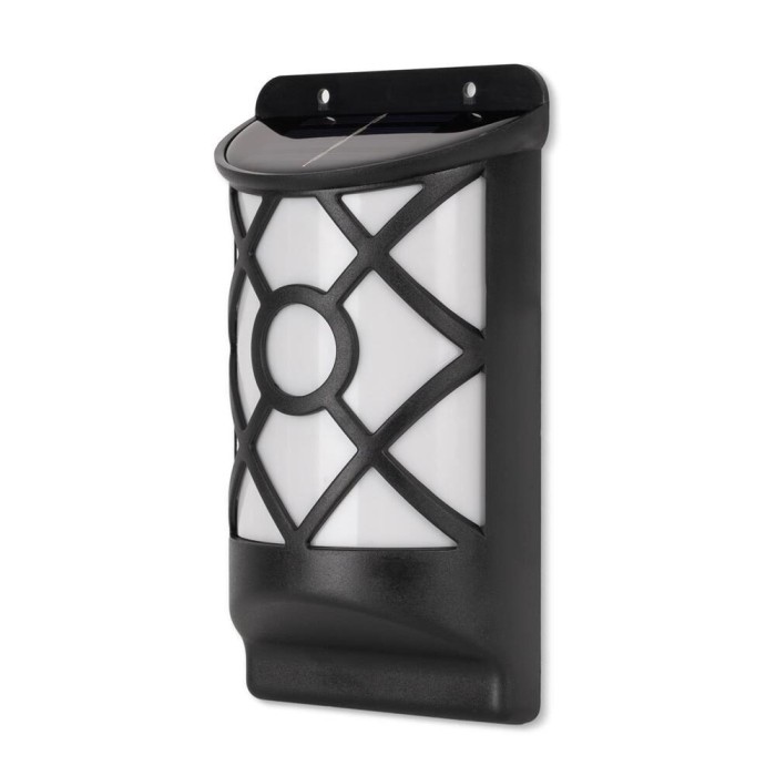 Lampa solara de perete/gard 36x LED WW efect flacara 18cm Entac