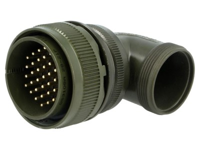 Conector circular 90&amp;deg; 37 pini, 13A foto