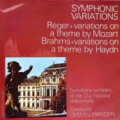 Disc vinil, LP. Symphonic Variations: Variations On A Theme By Mozart. Variations On A Theme By Haydn-Reger, Bra