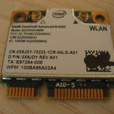 Placa wireless laptop Dell Precision M4600, Intel Advanced-N 6205, 6205ANHMW