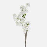 Ramură decorativă de migdal alb, tulpină lungă 100cm, CMCLASS