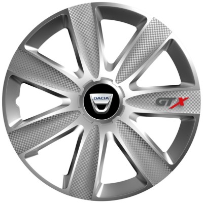 Set 4 Capace Roti GTX Gri R15, Pentru Dacia foto