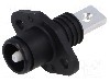 Conector alimentare DC, 1kV, 1 pini, seria ES-70A, {{Dimensiune pin}}. DEGSON ELECTRONICS - ESS-70A-10-B/S-BK-00