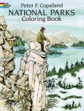 Carti de Colorat National Parks - Peter Copeland | Carte Ilustrata Fizica cu 50 Parcuri