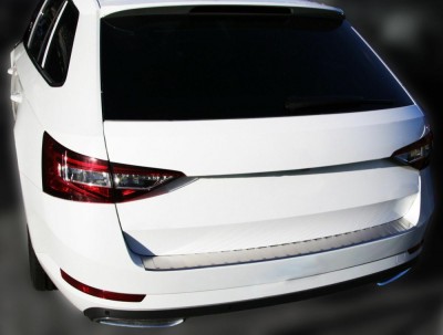 Ornament protectie bara spate/portbagaj mat SKODA Superb 3 Combi/Break, 2015-prezent foto