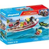 Playmobil Act!on Heroes - Barca de salvare cu scuter acvatic