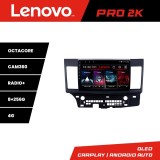 Navigatie Mitsubishi Lancer 2008+ Lenovo QLED 2K 8GB+256GB Android 360