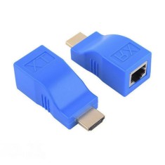 Extensie prelungire HDMI prin 1 cablu retea RJ45, Active, prelungitor HDMI prin lan, HDMI tata la RJ45 mama, pentru monitor videoproiector, tv si alte