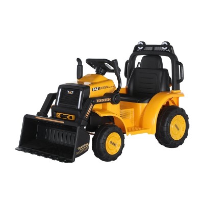 Excavator electric Kinderauto BJYT1066 60W 6V cu telecomanda, culoare galbena foto