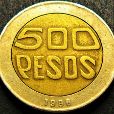 Moneda bimetalica 500 PESOS - COLUMBIA, anul 1996 * cod 1746 B