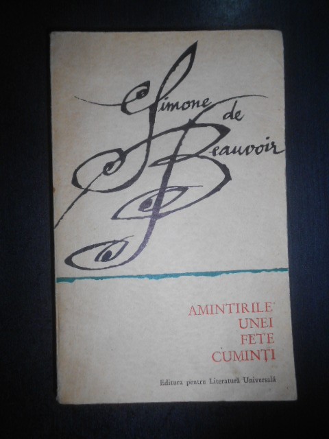 Simone de Beauvoir - Amintirile unei fete cuminti