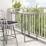 VidaXL Masă de grădină pliabilă gri 90x51x75 cm Poly Ratan