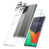 Husa Kwmobile pentru Samsung Galaxy S22 Ultra, Transparent, Silicon, KWM000021LW001C