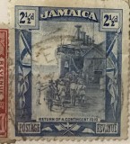 Timbre Interbelica TMB1RAR Jamaica 1919