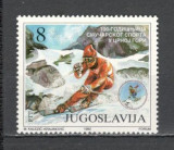 Iugoslavia.1992 100 ani de schi in Muntenegru SI.603, Nestampilat
