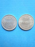 Lot 2 Monede Rom&acirc;nia 100 lei 1943,1944