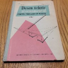 DESEN TEHNIC SI ORNAMENTAL - Vol. I - I. Cirstea, A. Havrilla - 1960, 160 p.