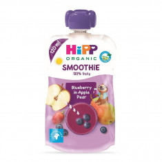 Smoothie cu mere, pere si afine, 120 ml, Hipp