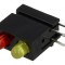 LED 3mm Roșie/Galbenă 20mA 60&deg; - Carcasă diodă 2 bucati