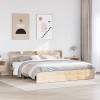 VidaXL Cadru pat cu tăblie 200x200 cm, lemn masiv de pin 3306744