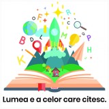 Sticker Lumea e a celor care citesc - 60x60 cm