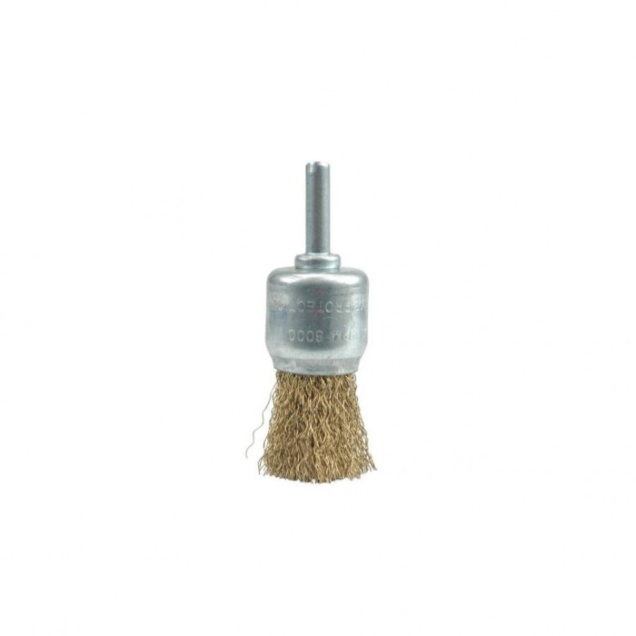 Perie rotunda din sarma cu tija 24 mm Vorel 06992