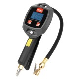 Pistol de umflare anvelope cu manometru digital LCD 18 bar, filet 1/4 inch, supapa de depresurizare, maner antiderapant, AMiO