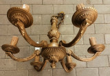 Candelabru antic cu 6 brațe din bronz masiv