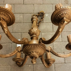 Candelabru antic cu 6 brațe din bronz masiv