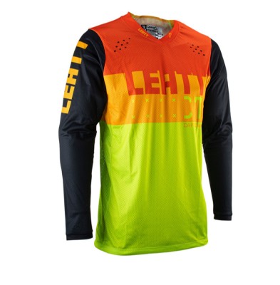 Tricou Leatt 4.5 Lite Orange Yellow foto