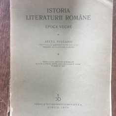 Sextil Puscariu - Istoria literaturii romane. Epoca veche