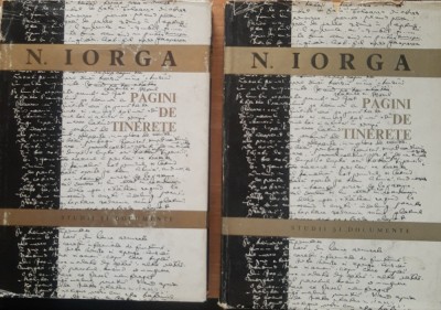 N. Iorga - Pagini De Tinerete (2vol) foto