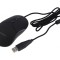 Mouse optic negru USB A cu cablu 1,8m și 6 butoane