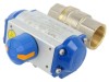 Supapă cu bilă PNEUMAT max. 25bar alamă TEFLON 137mm x 71mm x 139mm