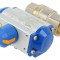Supapă cu bilă PNEUMAT max. 25bar alamă TEFLON 137mm x 71mm x 139mm