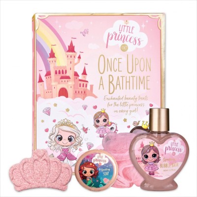 Set de baie in forma de carte cu aroma de cheesecake si capsuni Little Princess Accentra 6057146, 150 ml foto