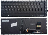 Tastatura Laptop, HP, EliteBook 745 G7, 745 G8, 840 G7, 840 G8, iluminata, cu point sticker, layout UK