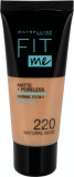 Maybelline New York Fit Me Matte &amp; Poreless fond de ten 220 Natural Beige, 30 ml