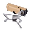 Aragaz Camping Mini Portabil Pliabil, Outdoor, Aluminiu+Inox, Aprindere Piezoelectrica, Compact Drumetii Pescuit