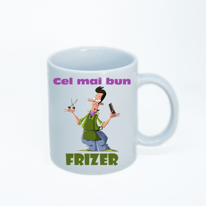 Cana alba personalizata frizer, INOVATIX&reg;. 330ml