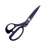 Foarfeca de croitorie de uz casnic si profesional cu lama dreapta, maner negru, otel carbon inoxidabil, manere inegale, 26cm (10&Prime;)