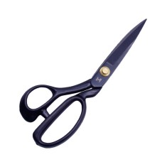 Foarfeca de croitorie de uz casnic si profesional cu lama dreapta, maner negru, otel carbon inoxidabil, manere inegale, 26cm (10&amp;Prime;) foto