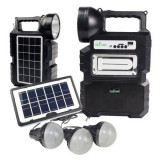 Cumpara ieftin Kit solar doua panouri solare acumulator incarcare telefon, Radio mp3, 3 becuri, Fotovoltaic
