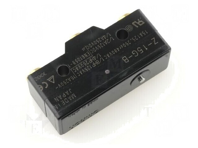 Micro&icirc;ntrerupător SNAP ACTION 15A cu ax SPDT