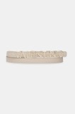 Valentino Bags curea de piele BELTY culoarea bej, VCS6W555