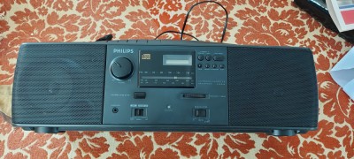 CD/RADIO CASETOFON PHILIPS AZ 8022 . FUNCTIONEAZA DOAR RADIO . foto