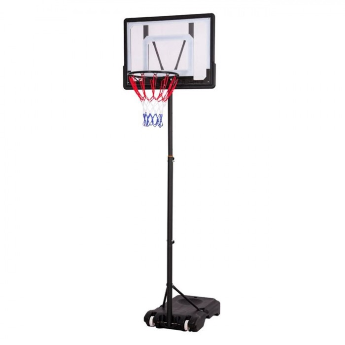 Set Coș de Baschet Ajustabil, &Icirc;nălțime 2.1m, Multicolor, Bază cu Roți