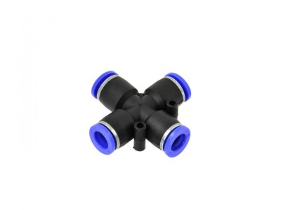 Conector furtun pneumtic PU/PE, 12mm, GEKO G03054 foto
