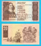 Africa de Sud (pick 121) 20 Rand 1990 UNC serie: AU8265863 D; Bartholomeus Vermuyden
